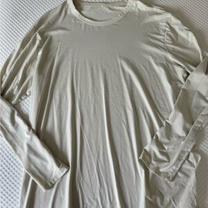 Lululemon Men's off white Long Sleeve Shirt